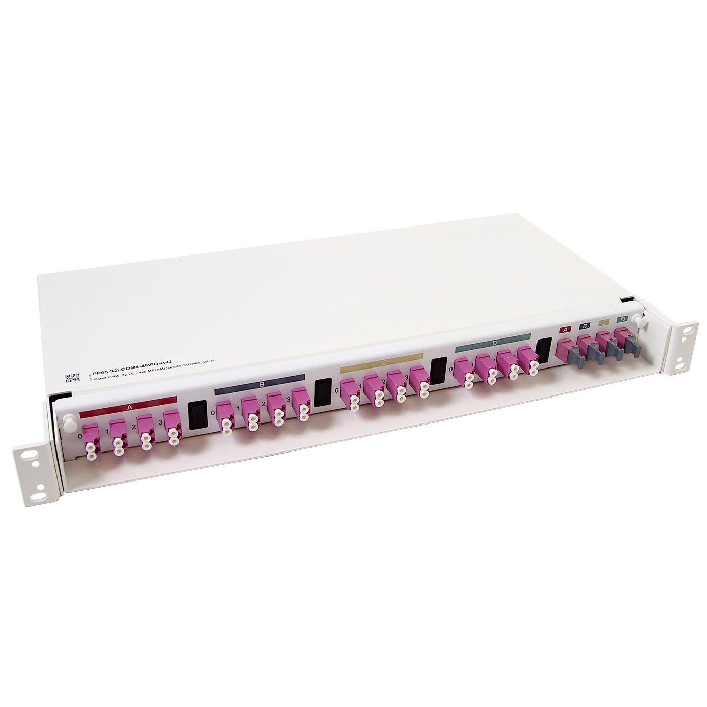 32 fiber MPO to LC Breakout Fiber Patch Panel, OM4, A