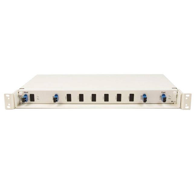 Add / Drop node, Fiber optic patch pane 1U, 1260-1360 nm, SC/PC