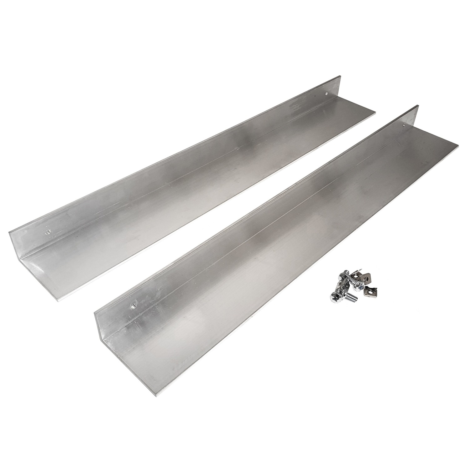 Shelf 1U bracket set, 566 mm w/4 screws & nuts