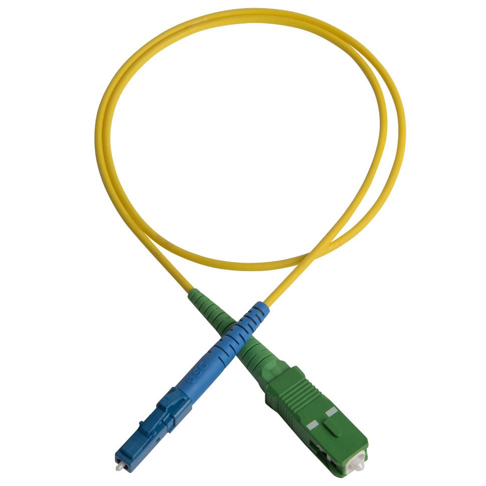 Patch cord, SC/APC-LC/PC, 9/OS2/2000, yellow