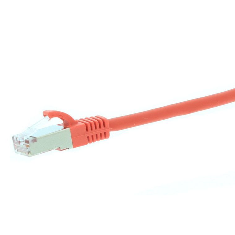 Splice patch cord, Cat. 6 U/UTP, RJ-45, 2 m, red