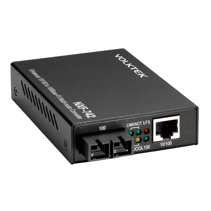 Ethernet Media Converter, 10/100Base-T to 100Base-F, SM, SC, 30 km