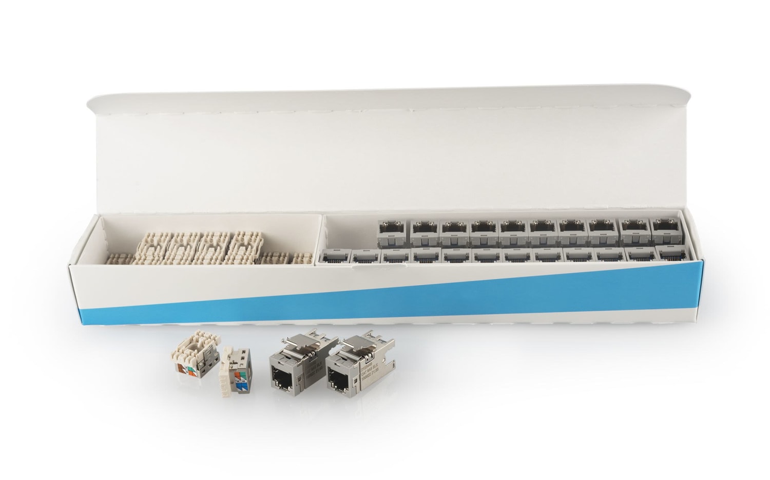 Kontakt cat6A STP ECO 24stk SLX m/støvd