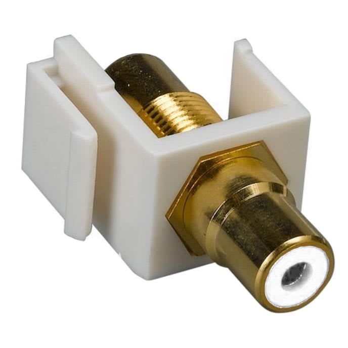 Kontakt RCA Keystone Hvit