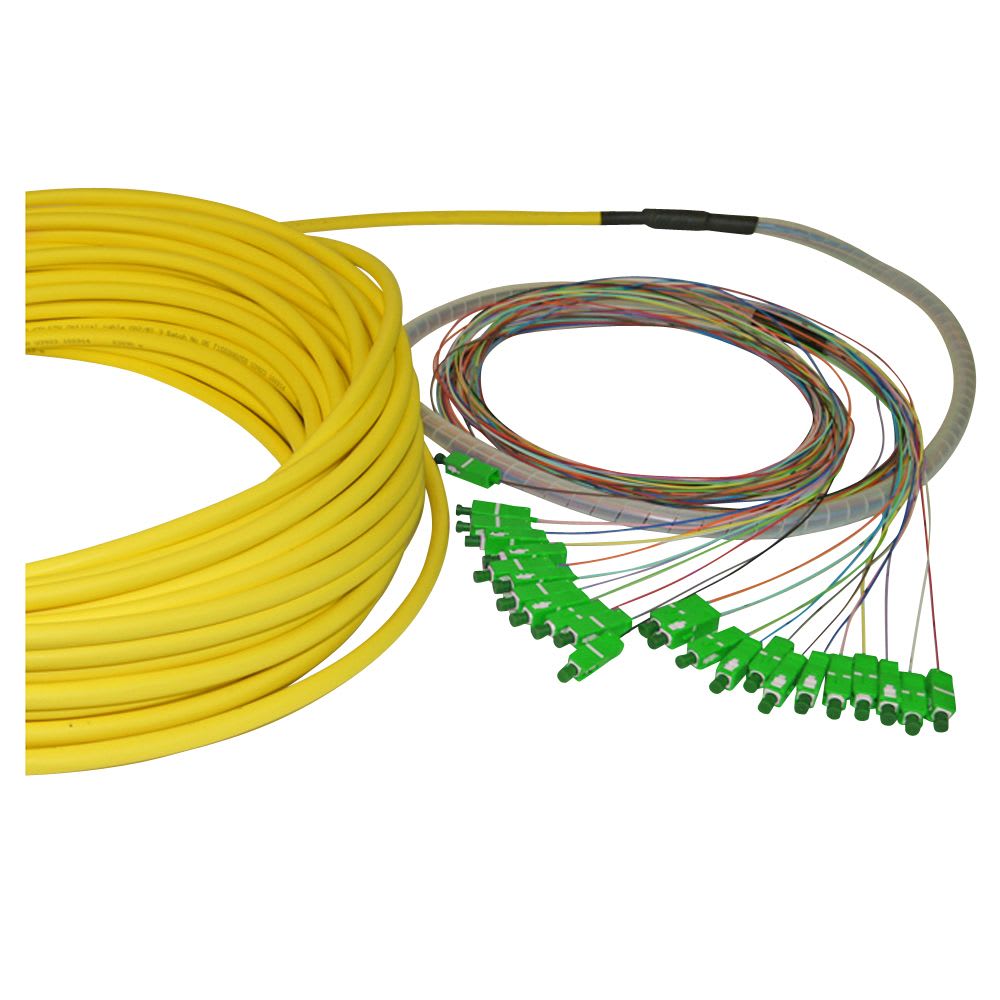 8-fiber AXAI, 9/OS2, SC/APC-SC/APC