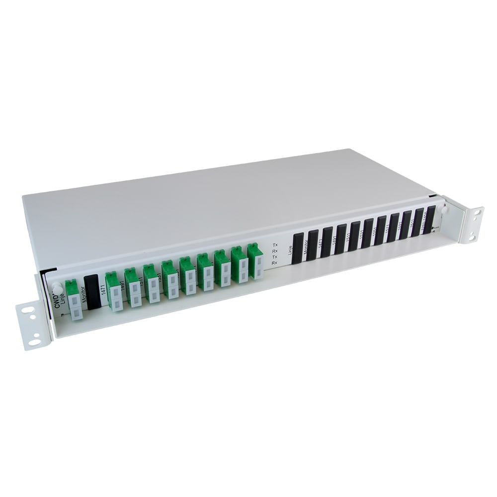 8+1 kanals CWDM, 1471-1611/1260-1458, SC/APC