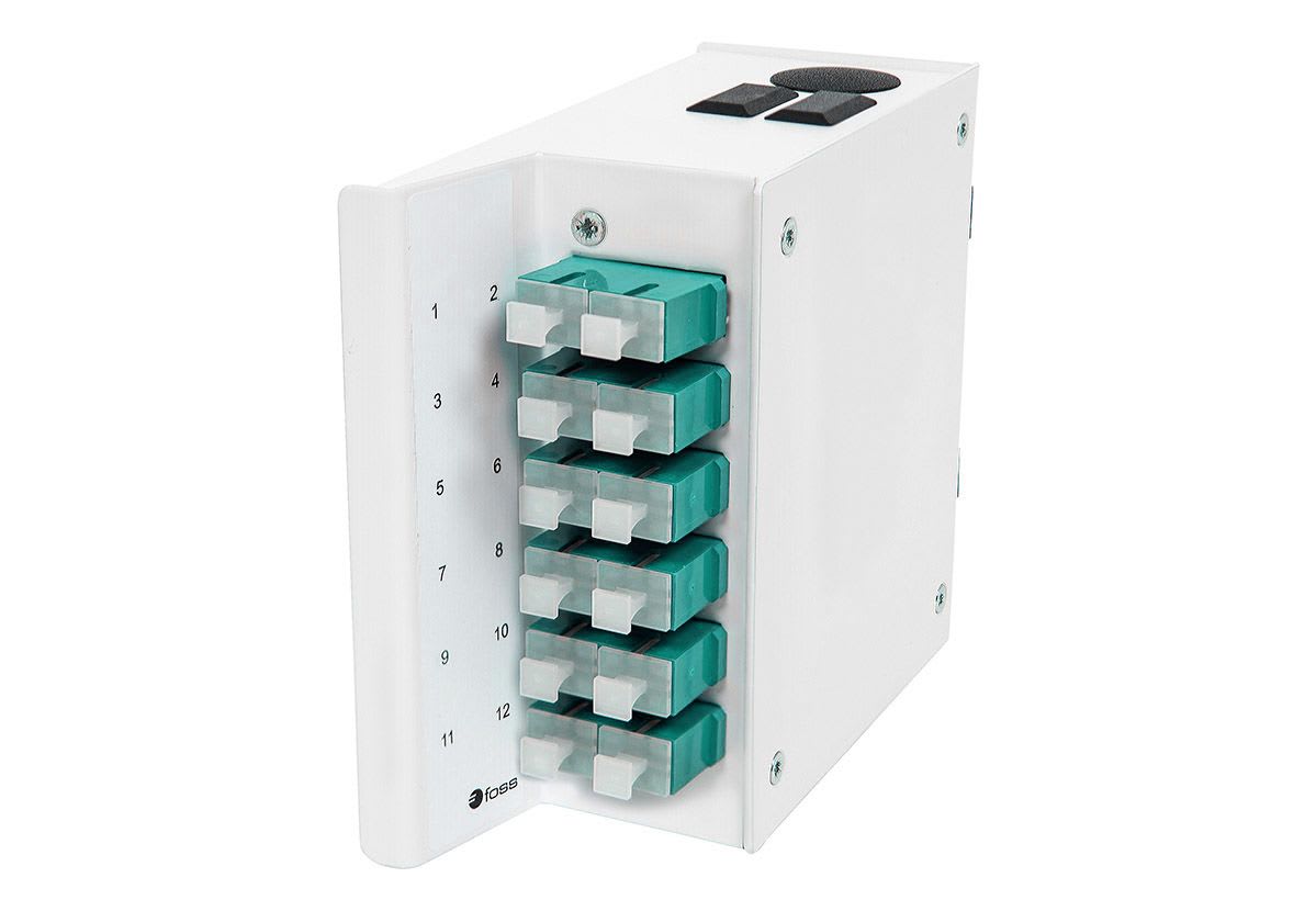 Veggboks DIN MINI, SC, fiberhaler, OM3