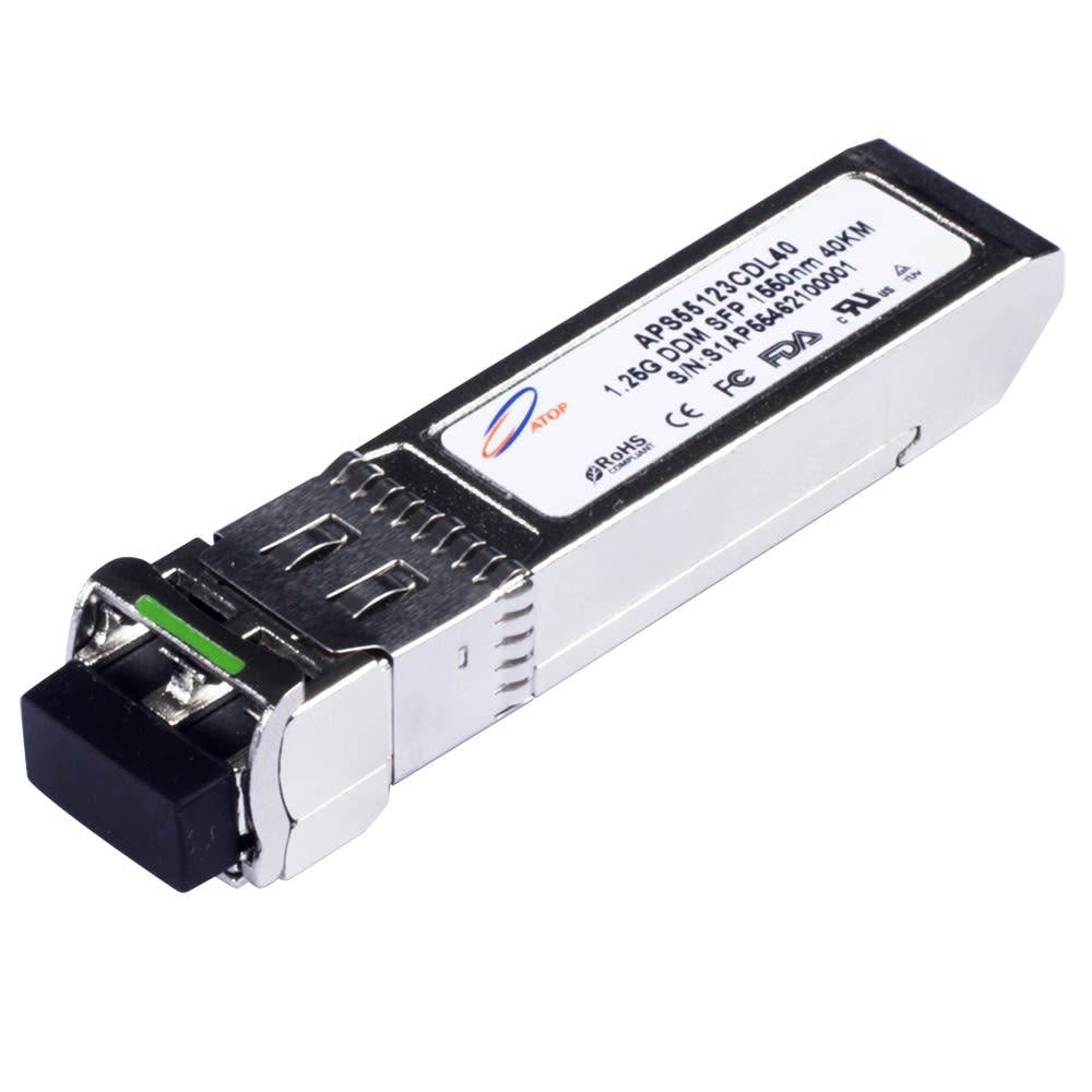 SFP, 1.25 Gbit/s, 1550 nm, SM, DDM, 80 km