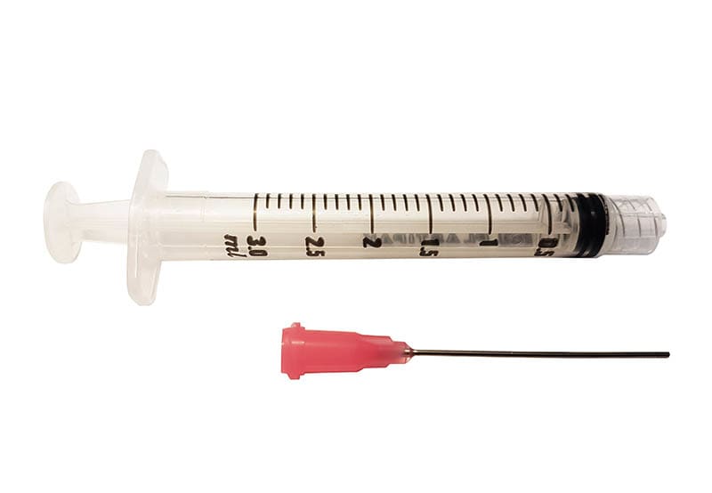 Sprøyte, 3 ml, m/ spiss og stempel