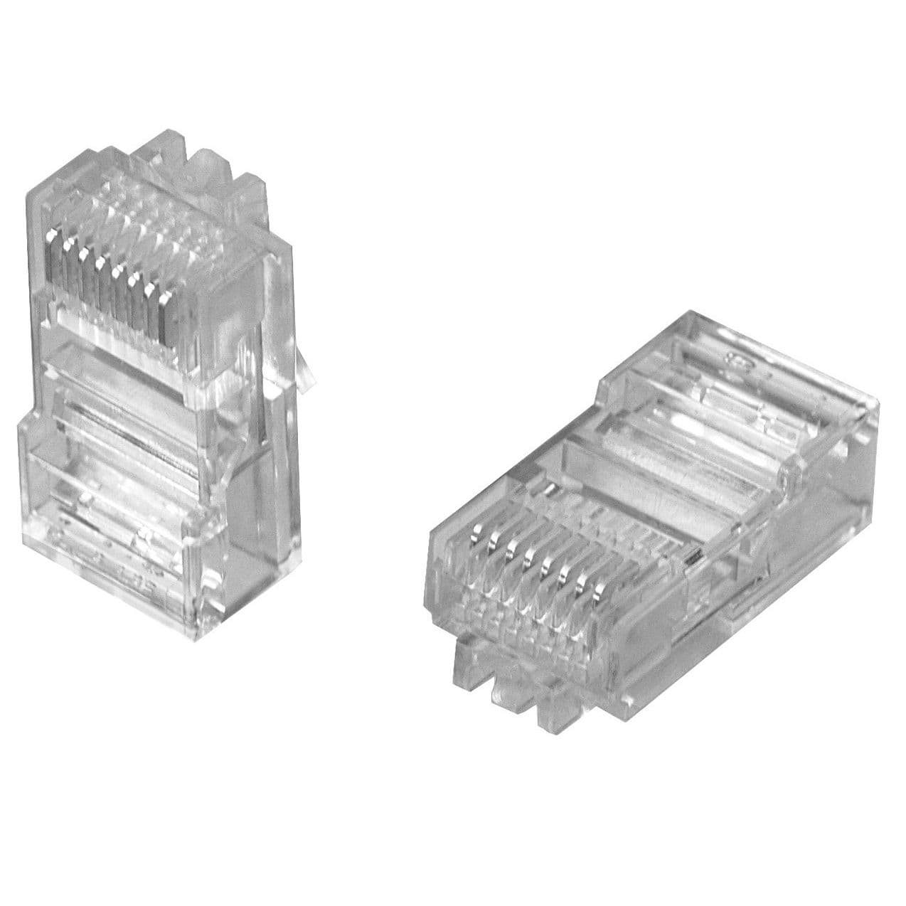 MOD.PLG 8P Cat5 UTP 2,54-8,89 Flat/Ov Flertr/Sol, 100 stk