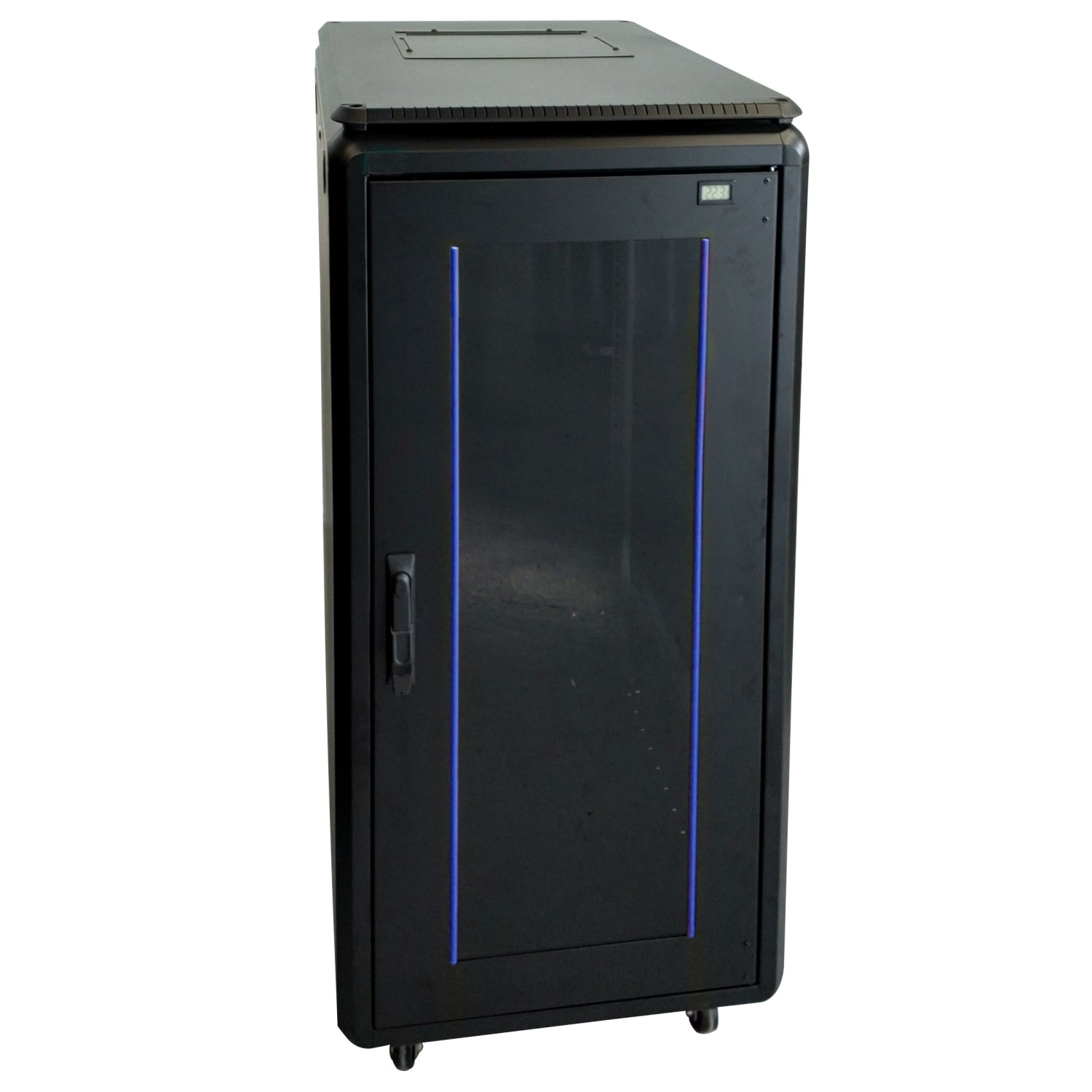 Skap 22HE B60xD80xH110  22U Svart