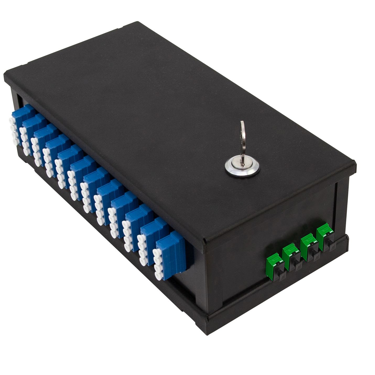 Veggboks Flexi 11 svart, 48xLC/PC, 4x12 MPOAM OS2, A