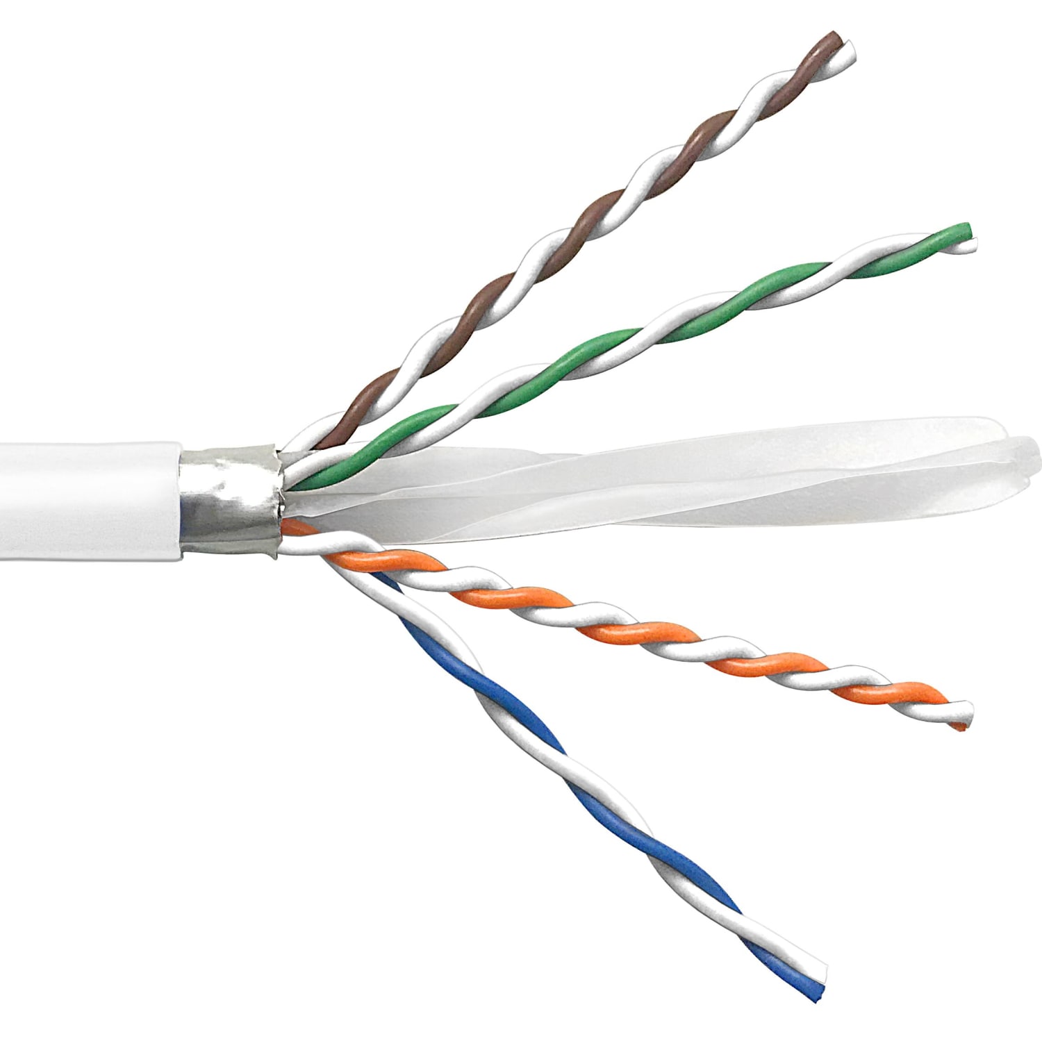 Kabel Cat6A UTP NET LSZH Hvit, 500m pall=16ruller