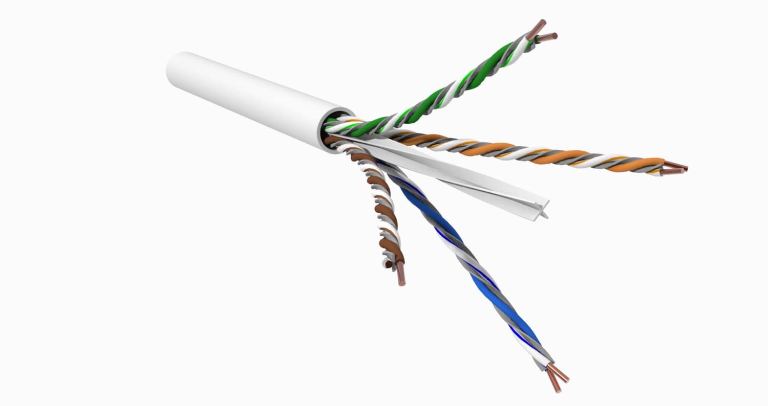 Kabel Cat6 UTP GigaREACH 915m, hvit
