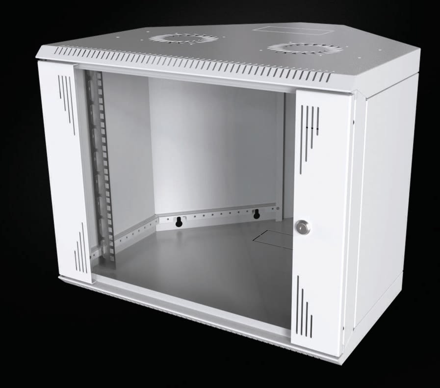 Veggskap hjørne 19 12He Glassdør B57xD60xH59