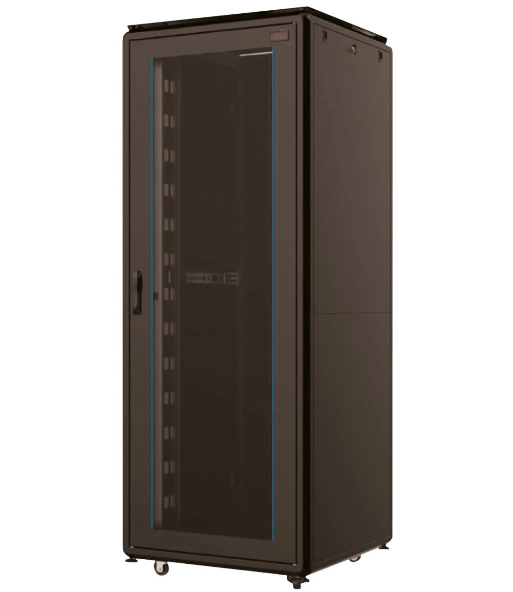 Skap 42HE B80xD80xH210  Svart Komplett m ETSI ramme
