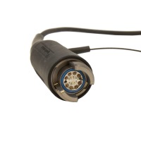 8-fibre PBSR plug-PBSR plug, 9/OS2, PUR