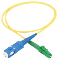 Patch cord, SC/PC-LC/APC, 9/OS2/2000, yellow