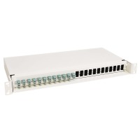 24 fiber MPO to LC Breakout Fiber Patch Panel, OM3, B1