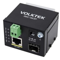 1x10/100/1000Base-T til 100/1000 SFP, PoE+, 48-57 VDC, -40°C