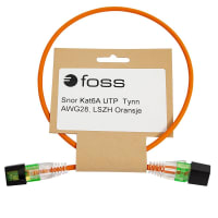 Snor Cat6A U/UTP EasyConnect Slim, AWG28, LSZH Oransje