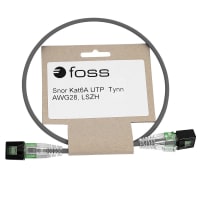 Snor Cat6A U/UTP EasyConnect Slim, AWG28, LSZH Grå