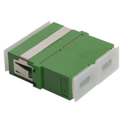 Fiber optic Adapter, SC/APC DPX, FL, green