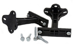 Pole bracket, wooden pole, composite, 2 pcs