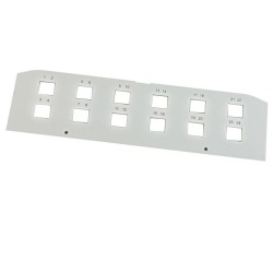 Adapter plate, midi PRO, 12 holes E2000 DPX