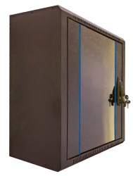 Wall cabinet 19" 12He Glass door B60xD30xH65