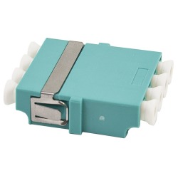 Adapter, LC Quad, OM-3, FL, turquoise