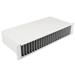 Storage unit 2U, for excess lengths of patch cords, 19" and metrical racks