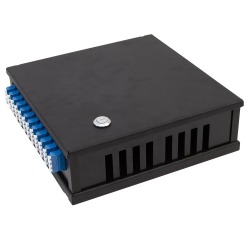 Wall box Flexi 12 Black, LC/PC, Adapter, 9/OS2