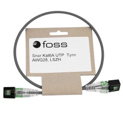 Patch cable Cat6A UTP EasyConnect Slim, AWG28, LSZH Grey