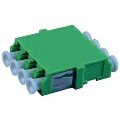 Adapter, LC/APC Quad, FL, green