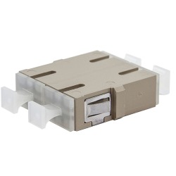 Fiber optic Adapter, SC DPX, OM1 / OM2, FL, beige