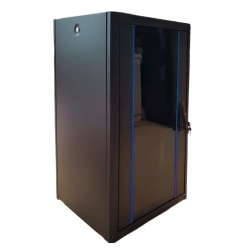 Wall cabinet 19" 12He Glass door B60xD45xH65, 12He