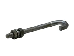 J-bolt, M16x200 mm, komplett