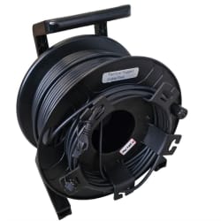 Feltkabel Cat6A S/FTP Trommel 50m, AWG 26, sort