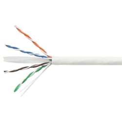 Kabel Cat6A F/FTP NET LSZH Hvit, rull: 500m D.klasse