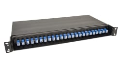 Panel FP65 PRO svart, LC/PC, fiberhaler, 9/OS2