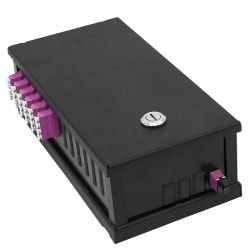 Veggboks Flexi 11 svart, 24xLC, 1x24 MPOM OM4, A1