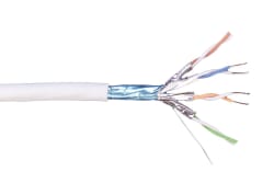Kabel Cat7 F/FTP NET LSZH Hvit, rull:500m