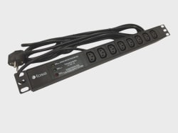 19 Powerlist 8x230V, C13. 5m kabel m vern