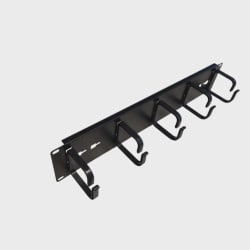Trådføringspanel 19'' 2He EasyConnect Svart, 5 bøyler