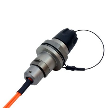 Lightweight aluminum Tactical Reel, capacity 100m fiber optic cable