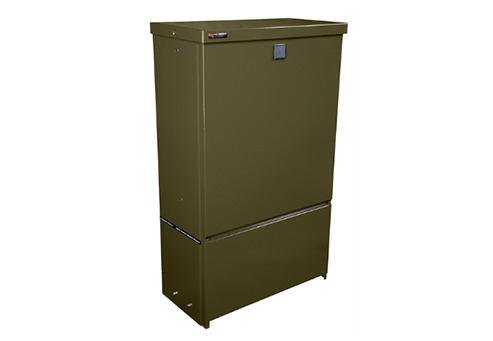 Street cabinet SCC 594-300, Green, Back plate wood