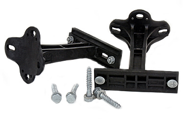 Pole bracket, wooden pole, composite, 2 pcs