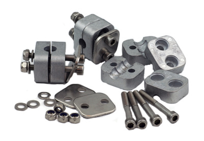 Cable clamps, OPGW, 23 mm, 4-pack, Alu
