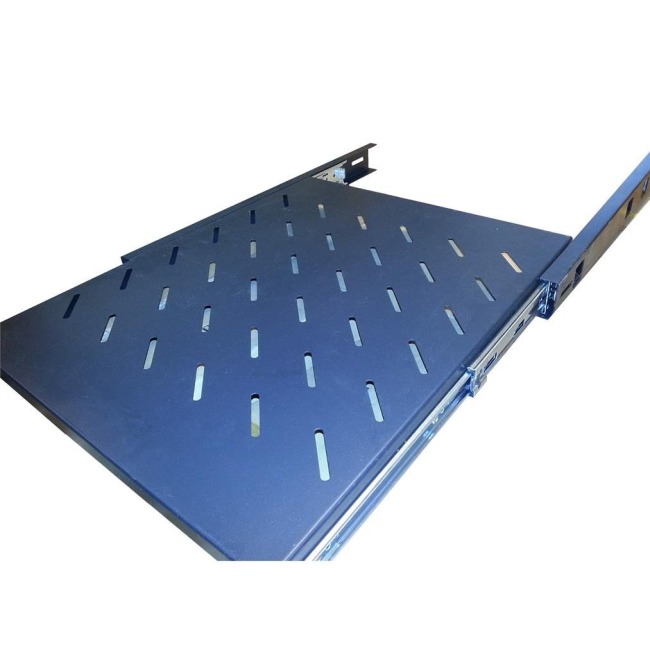 19" Component shelf, pull-out, D55, Max 40kg, B43xD60xH2,5